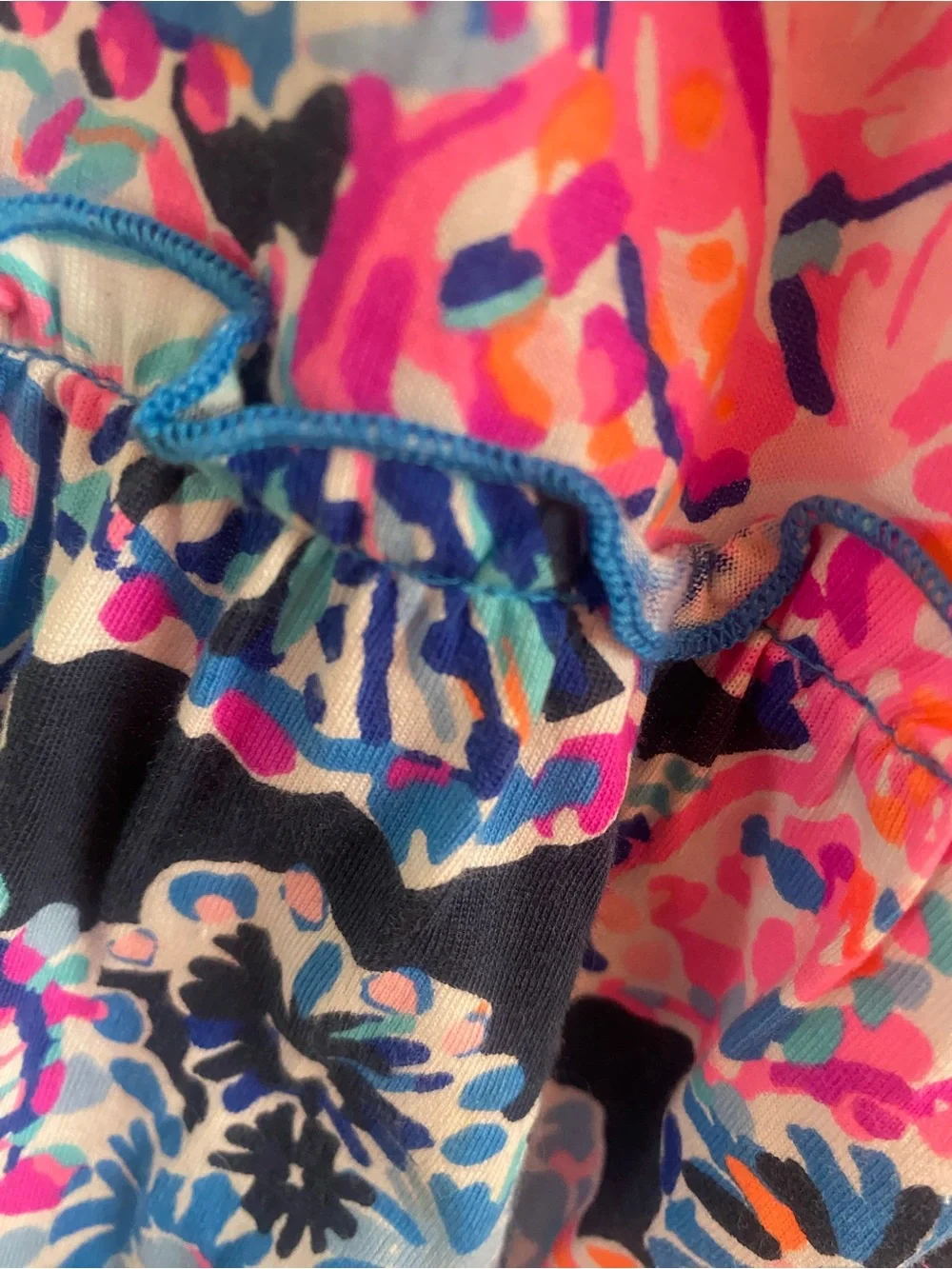 Lilly Pulitzer Pink, Navy & Blue Floral Sundress - Picture 4 of 12